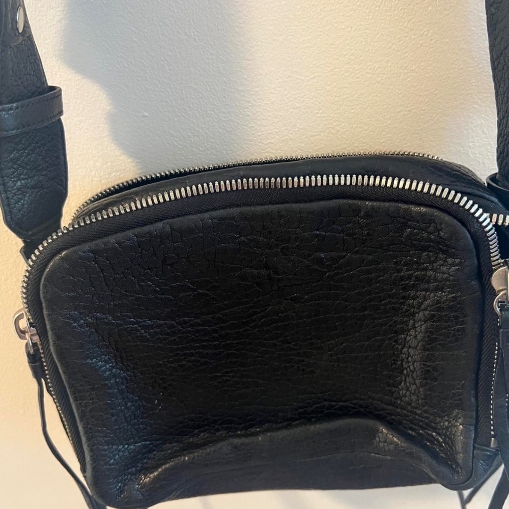 All Saints Black Leather Crossbody